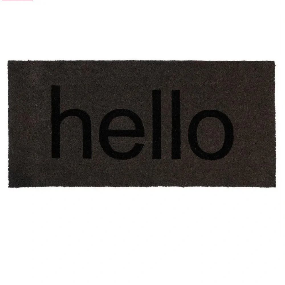 SOHO Living “HELLO” Natural Coir 22x47” Outdoor Decorative Doormat NWT
